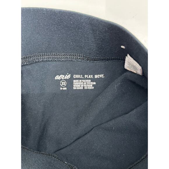 Aerie Womens Leggings Size XS Black Chill Plat Move - Picture 3 of 10
